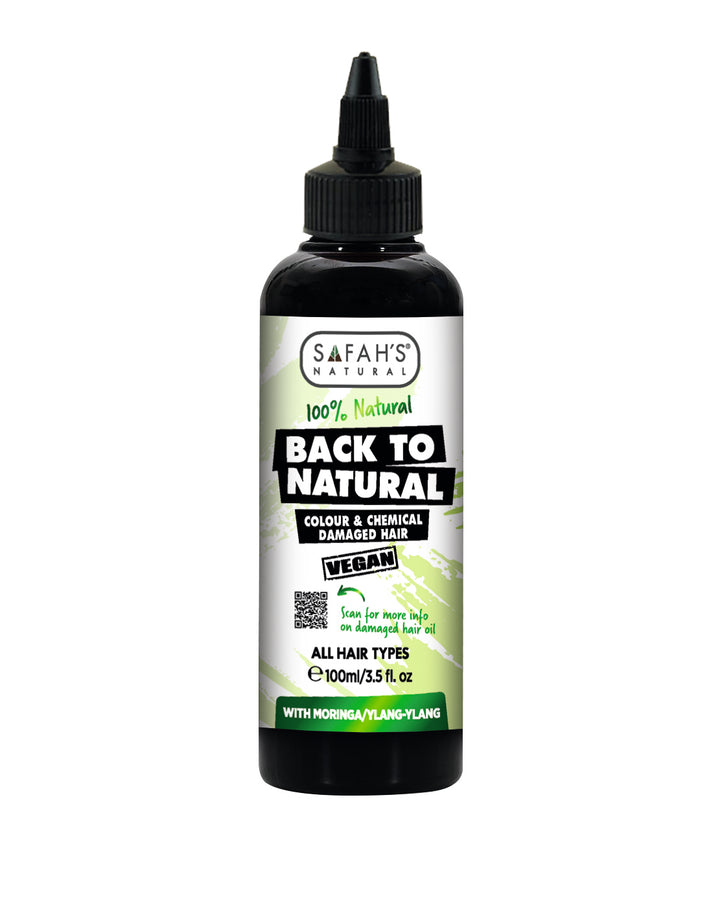 Back To Natural Damaged Hair Treatment Oil - Moringa & Ylang-ylang Formula