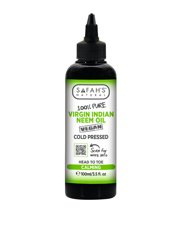 Indian Neem Virgin Oil 100% Pure - Solution for Healthy Skin and Hair