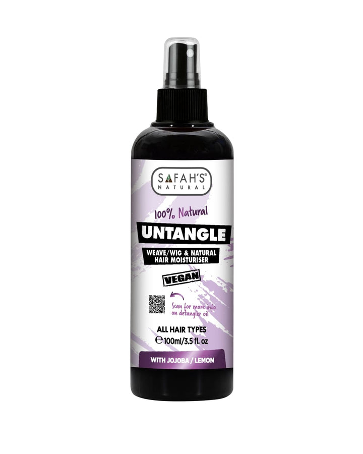 Untangle Weave & Wig Spray - Jojoba & Lemon Oil Formula for Easy Detangling