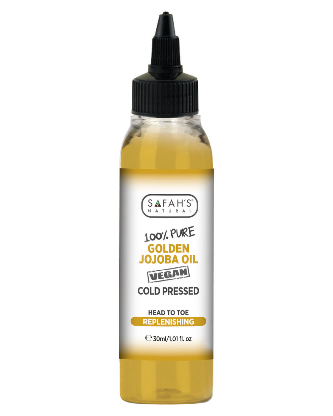 Golden Jojoba oil 100% pure - Natural Skin and Hair Moisturiser