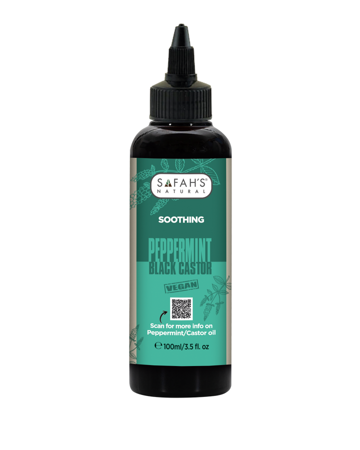 Natural jamaican Black Castor & Peppermint Oil - Quick Growth & Scalp Refresh